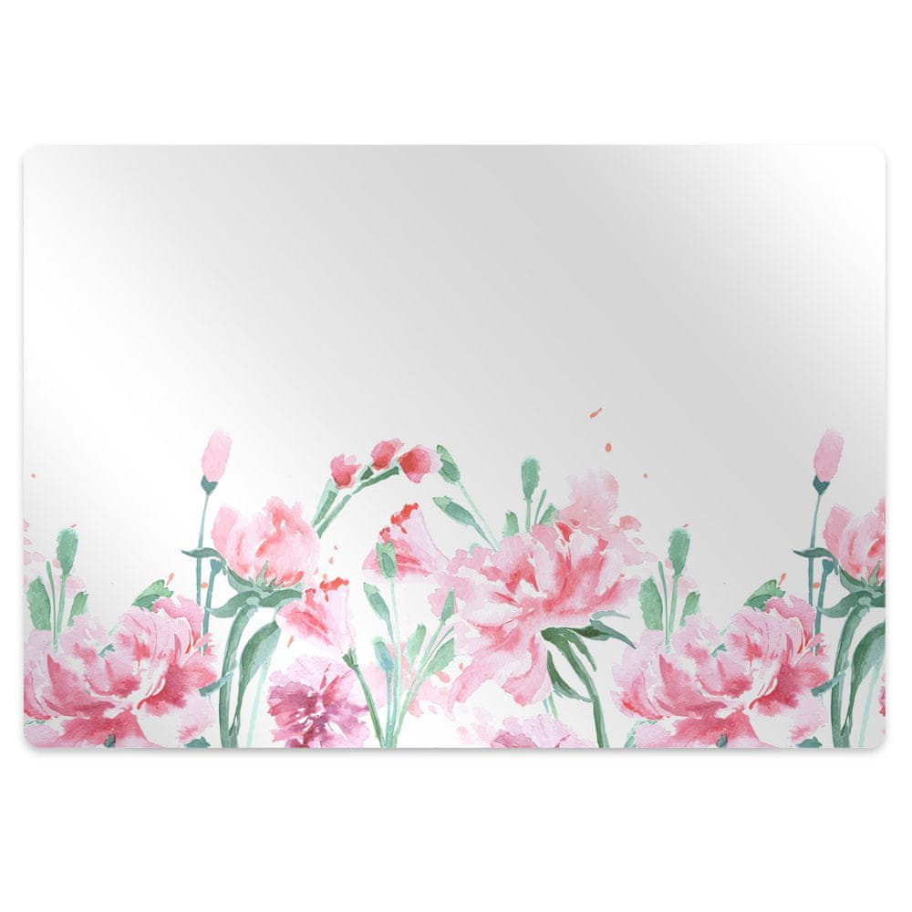kobercomat.sk Podložka pod kancelársku stoličku ružové kvety 120x90 cm 2 cm 
